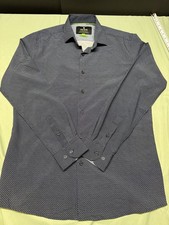 Tom Baine Shirt Mens Medium Slim Fit Performance Stretch Wrinkle Free Modern