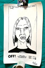 OFF! 2nd show poster - May 2nd 2010 Los Angeles -  43/100 - Raymond Pettibon