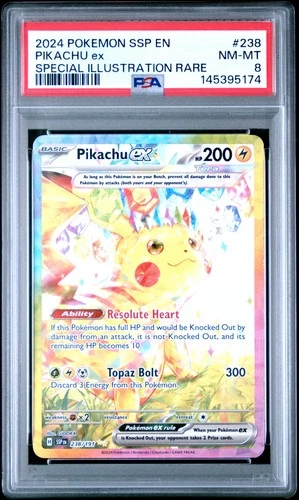 Pikachu EX 238/191 Special Illustration Rare Pokemon PSA 8 *174
