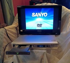 Reproductor de DVD/CD/MP3 Sanyo DWM-380 - Plateado - Probado y funcionando - Sin control remoto
