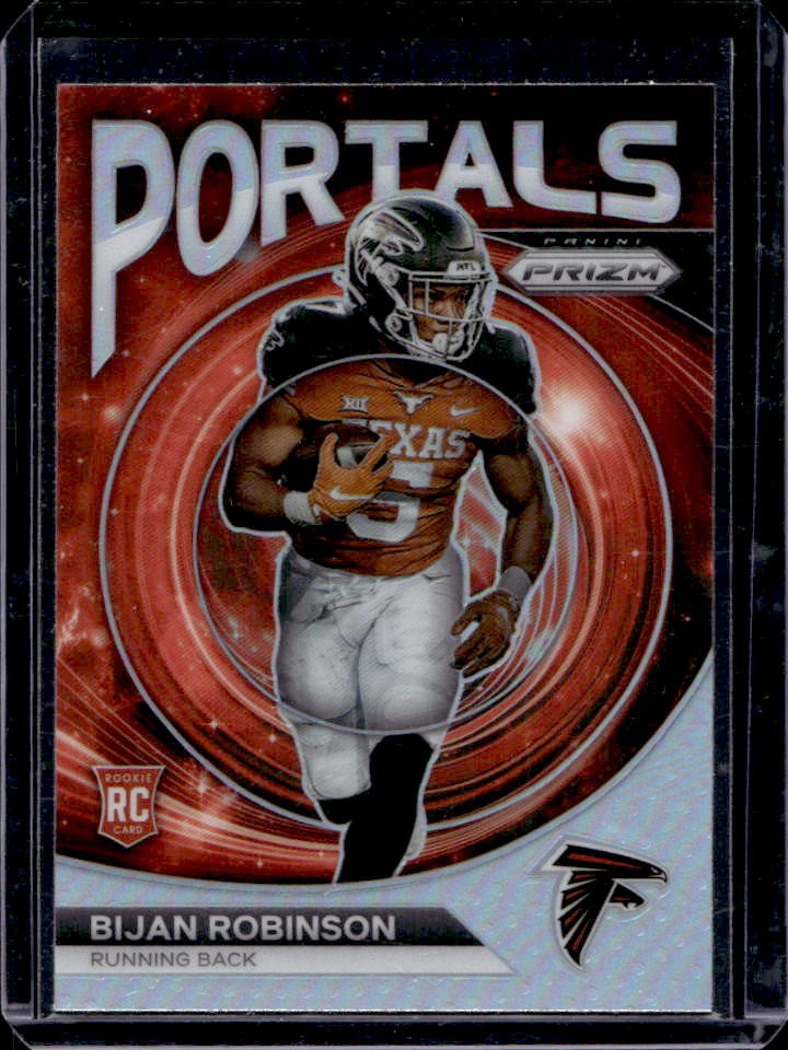 2023 Prizm Bijan Robinson Portals RC Prizm Silver Rookie #PO-8