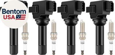 UF664 4 Ignition Coils with 4 Iridium Spark Plugs 93501,Coils Packs,For Subaru F