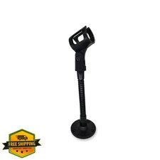 Microphone Stand Desk Wall Mount Flexible Gooseneck 5/8" Black