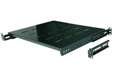 2Pcs Fixed Rack Server Shelf 1U 19'' Shelves Rack Mount Adjustable 14"-20.5"
