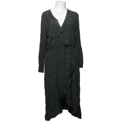 Oasis, Maxikleid, Größe: 42, Schwarz/Grün, Polyester/Viskose, Leopard #kmU
