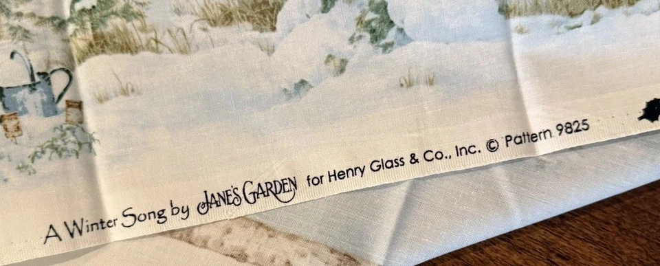 A Winter Song By Jane’s Garden For Henry Glass Christmas Fabric Snowman 23 x 44” - Image 3 of 3