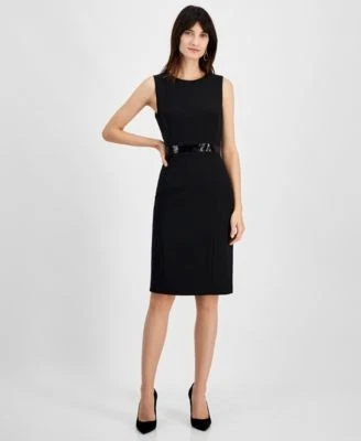 Kasper Womens Sequin-Waistband Sheat Black 12P 91309020745 12 P RT $99.0