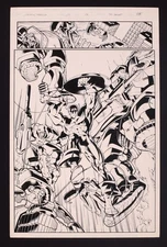 Original Art Captain America #10 1997 Pg 6 Joe Bennett Sandra Hope