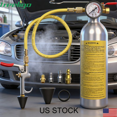 #ad Air Conditioner System Flush Canister Kit with Pressure Gauge AC Flush Kit $24.00