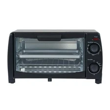 4 Slice Small Toaster Oven Countertop, Retro Compact Design, Multi-Function w...