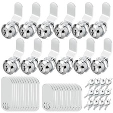 Cam Locks Keyed Alike 12 Pack - RV Toolbox Mailbox Lock Set