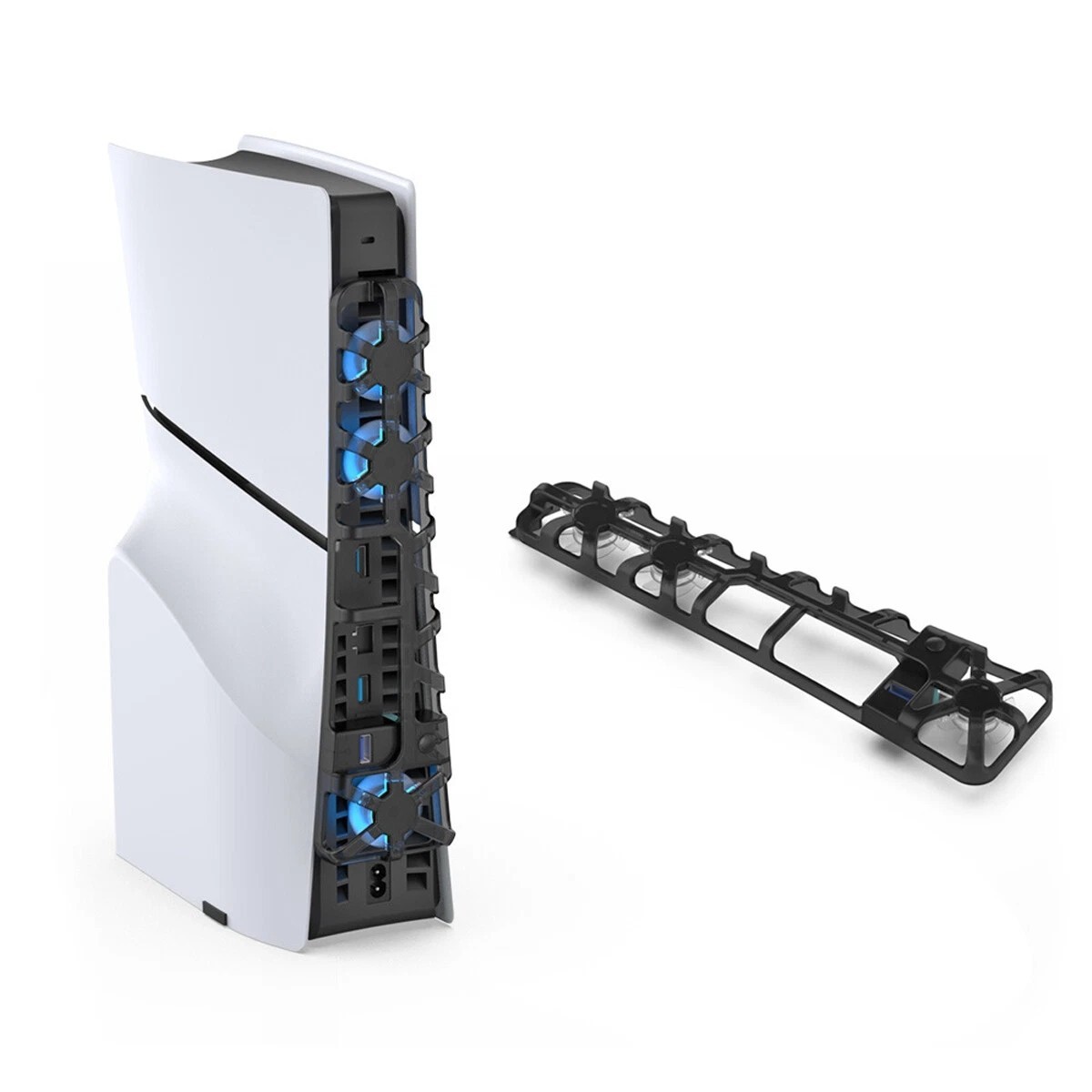 PS5 Slim Cooling Fan For PS5 Slim Disc/Digital Console Cooler Fan LED + USB 3.0