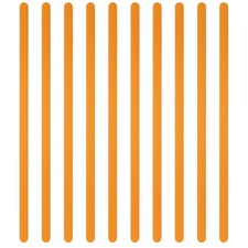 10Pcs 6x0.2x0.06" Anodized Aluminum Bracelet Blanks Stamping Engraving Gold