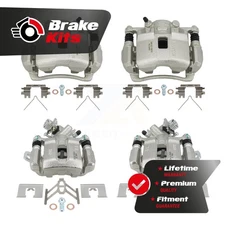 Front Rear Brake Caliper Kit For 2004-2005 Honda Civic 2002-2006 Acura RSX 2.0L