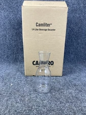 Lot of 12 Cambro WW250135 Camwear .25 Liter Clear  Beverage Decanters NEW