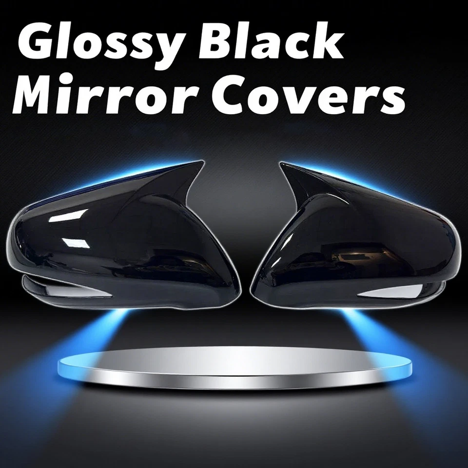 Gloss Black Rearview Mirror Cover Caps For Lexus IS IS250 IS350 IS F 2006-2012M9 Foto 2 de 4