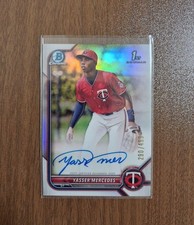MLB Autograph Yasser Mercedes 2022Bowman Auto