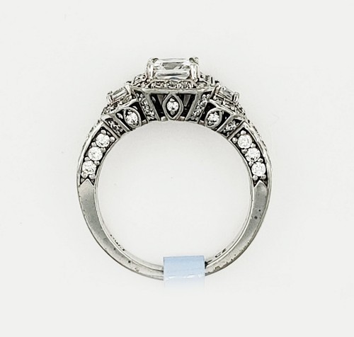 3.50 CT Cushion, Round & Princess Cut Diamond Engagement Ring GIA Certified - Picture 9 of 9