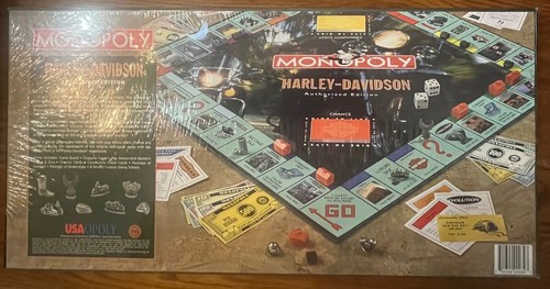 1997 Harley Davidson Authorized Edition Monopoly Board Game NEW Factory Sealed - Picture 2 of 2