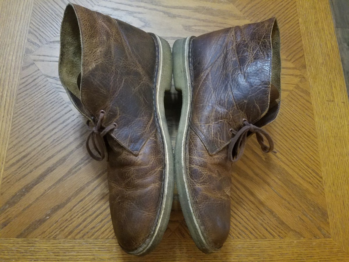 Clarks Originals 21621 Chukka Boots Brown Leather Men display picture 1