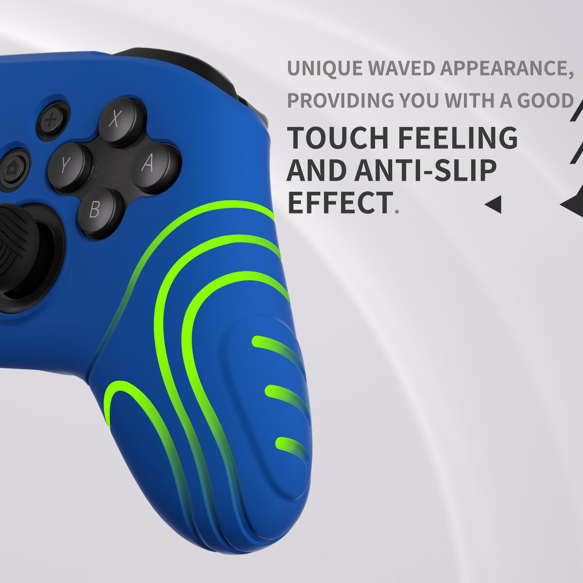 PlayVital Samurai Edition Blue Anti-Slip Controller Grip Silicone