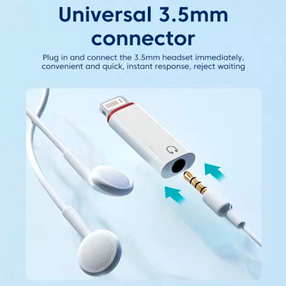 8 pin Adapter for iPhone SAMSUNG Huawei USB-C/iOS Headphone Connector 3.5mm Jack - Image 4 of 4