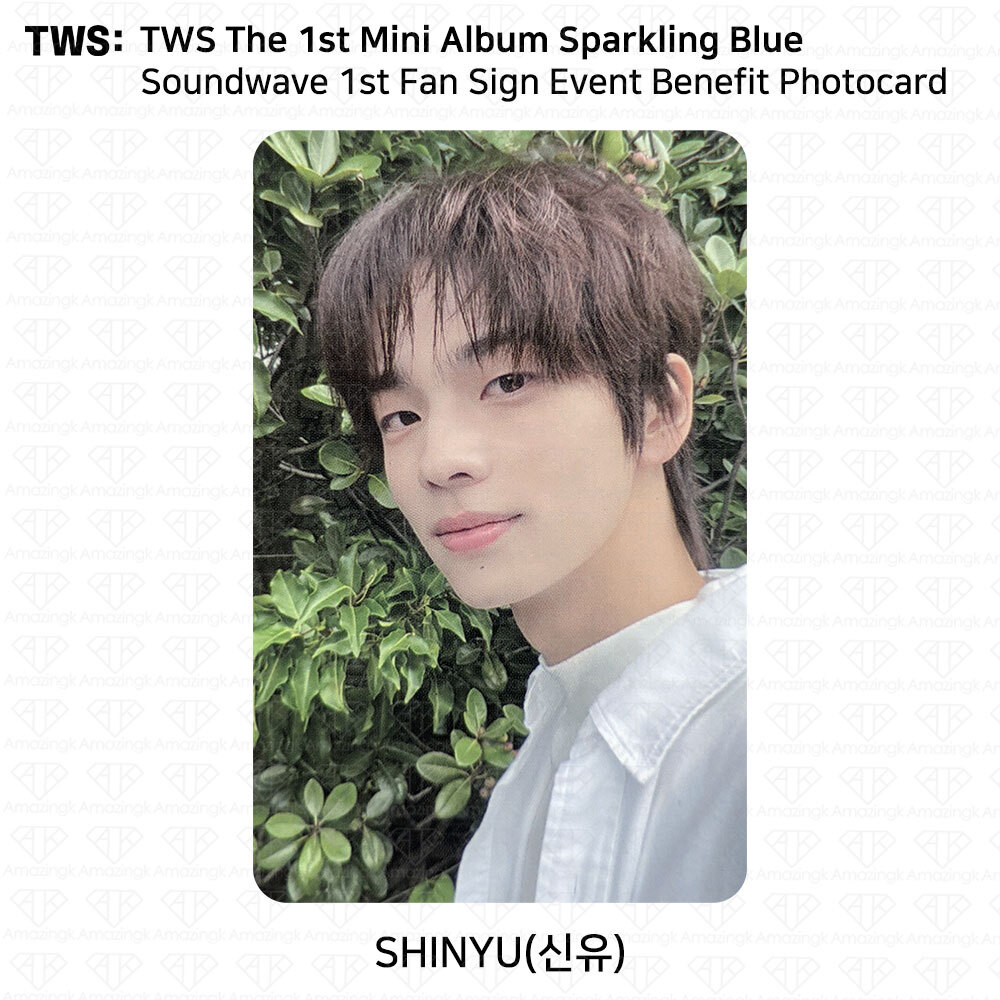 TWS The 1st Mini Album Sparkling Blue Soundwave Fan Sign TWS The 1st Mini Album Sparkling Blue Soundwave Fan Sign