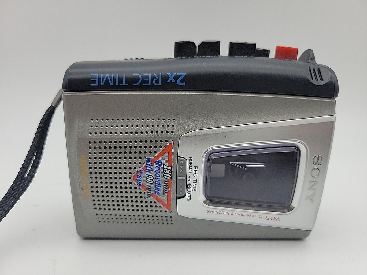 Sony TCM-200 & 20DV Handheld Cassette Player & Sony WM-FX101
