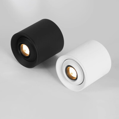 LED COB Surface Mount Ceiling Light Fixture Aisle Bull's-eye Lamps Bar Spotlight