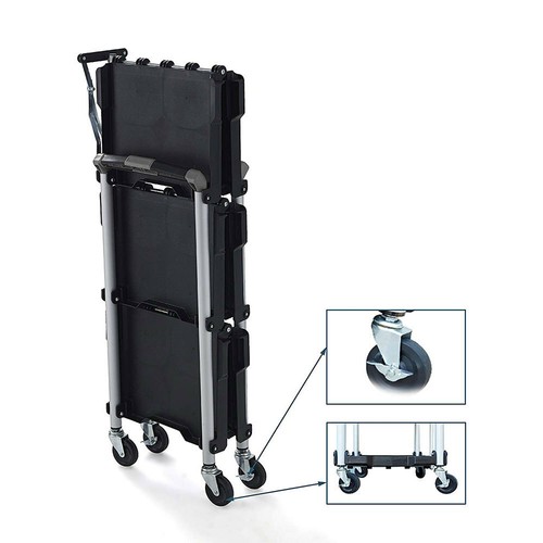 Folding Portable Tools Rolling Cart Ergonomic Easy Use - Picture 2 of 5