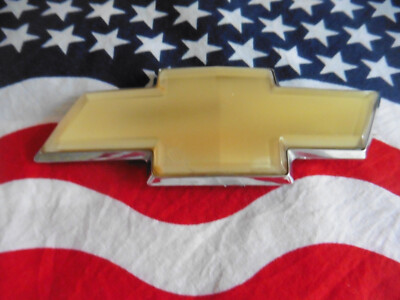 US CHEVROLET CHEVY EMBLEM CAR AUTO PKW ORNAMENT BADGE  LOGO DEKO GOLDEN OF USA