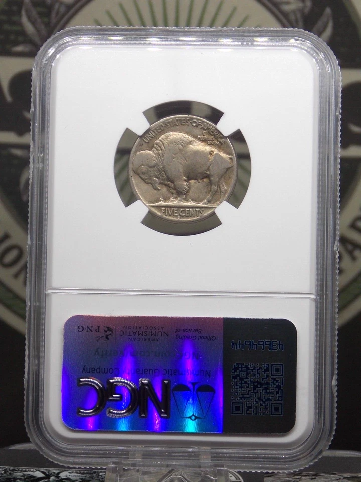 1924 "S" Indian Head BUFFALO Nickel 5c NGC F15 #026 Better Date ECC&C, Inc. - Image 4 of 4