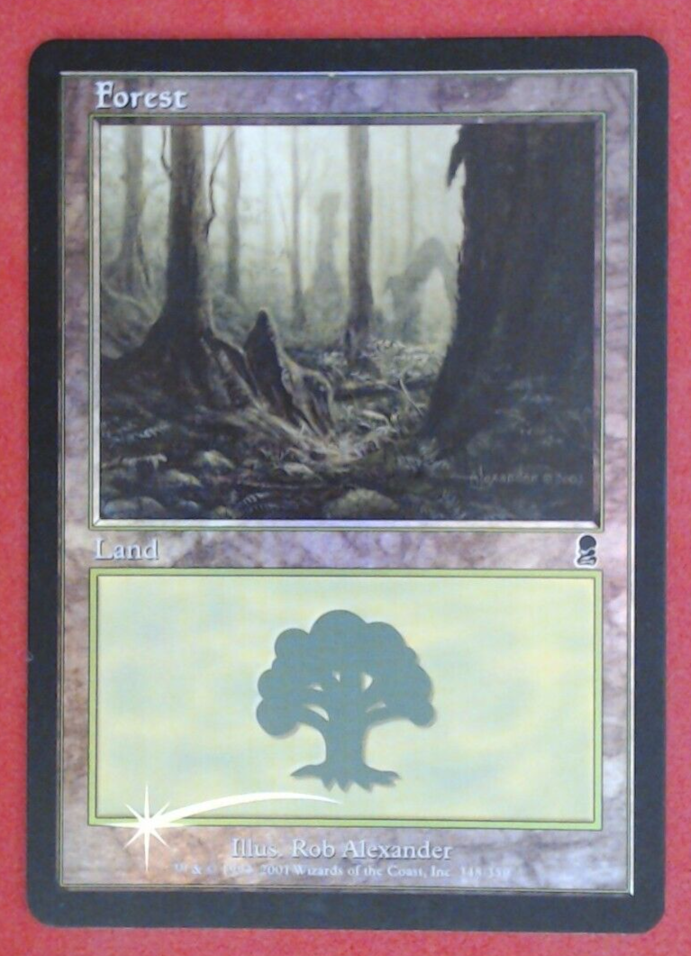 MTG Bling - Foil Old Border Retro Basic Land - Forest (348
