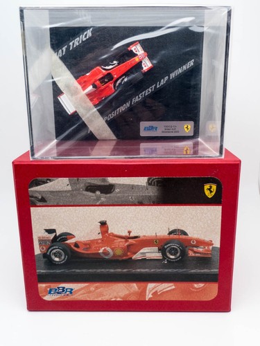 BBR SET Ferrari F-2003 GA GP Silverstone GB 2003 HATTRICK Barichello 1:43