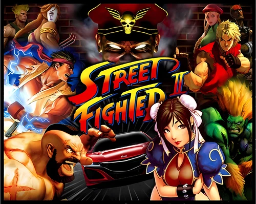 Gottlieb Street Fighter II Pinball Machine Custom Translite 02