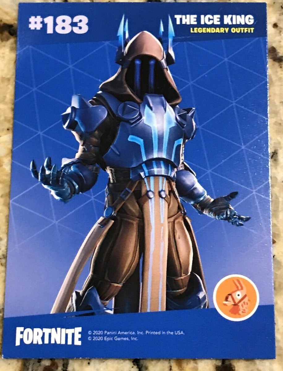 2020 Panini Fortnite Series 2 THE ICE KING Legendary Outfit Card