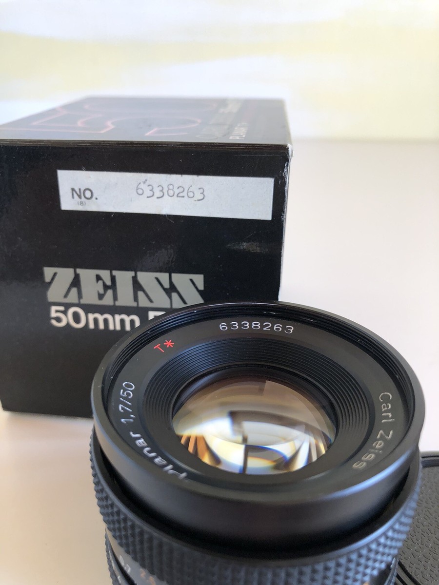 Contax Zeiss Planar T* 50mm f1.7 1.7/50 C/Y mount Boxed | eBay