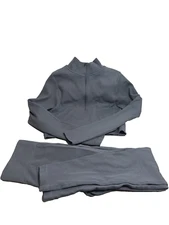 No Boundaries Seamless Metallic Crop Top & Legging Set 2 pieces. Size S