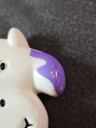 Cow Baby Rattle Toy 90s Decor Purple With Green Star - Picture 3 of 8