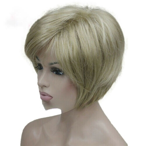 Women Wig Natural Short Straight Hair Wigs Ladies Cosplay Full Wig+Wig Cap - Picture 3 of 12