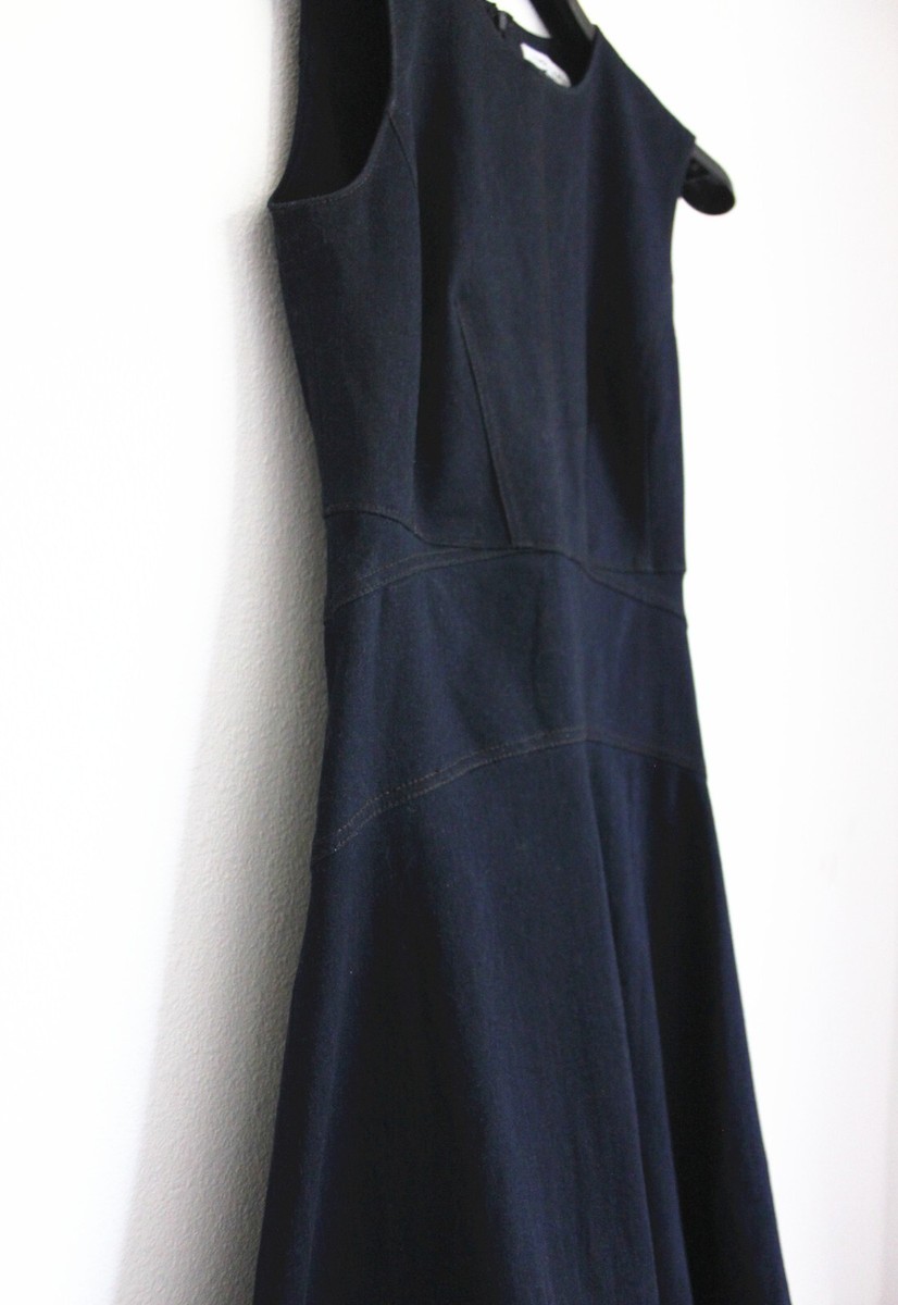 New AUTH Veronica Beard Karrigan Denim Midi Dress $548