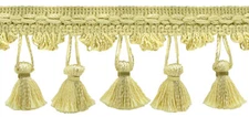 Tassel Fringe Trim, Style# TF0225MRQ, Color# P94 - Blonde Gold [5 Yards]