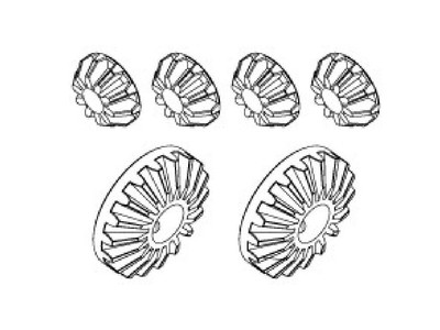 Abc Hobby Differential Bevel Gears Goose Gambado Set Rc Spare Parts 25167
