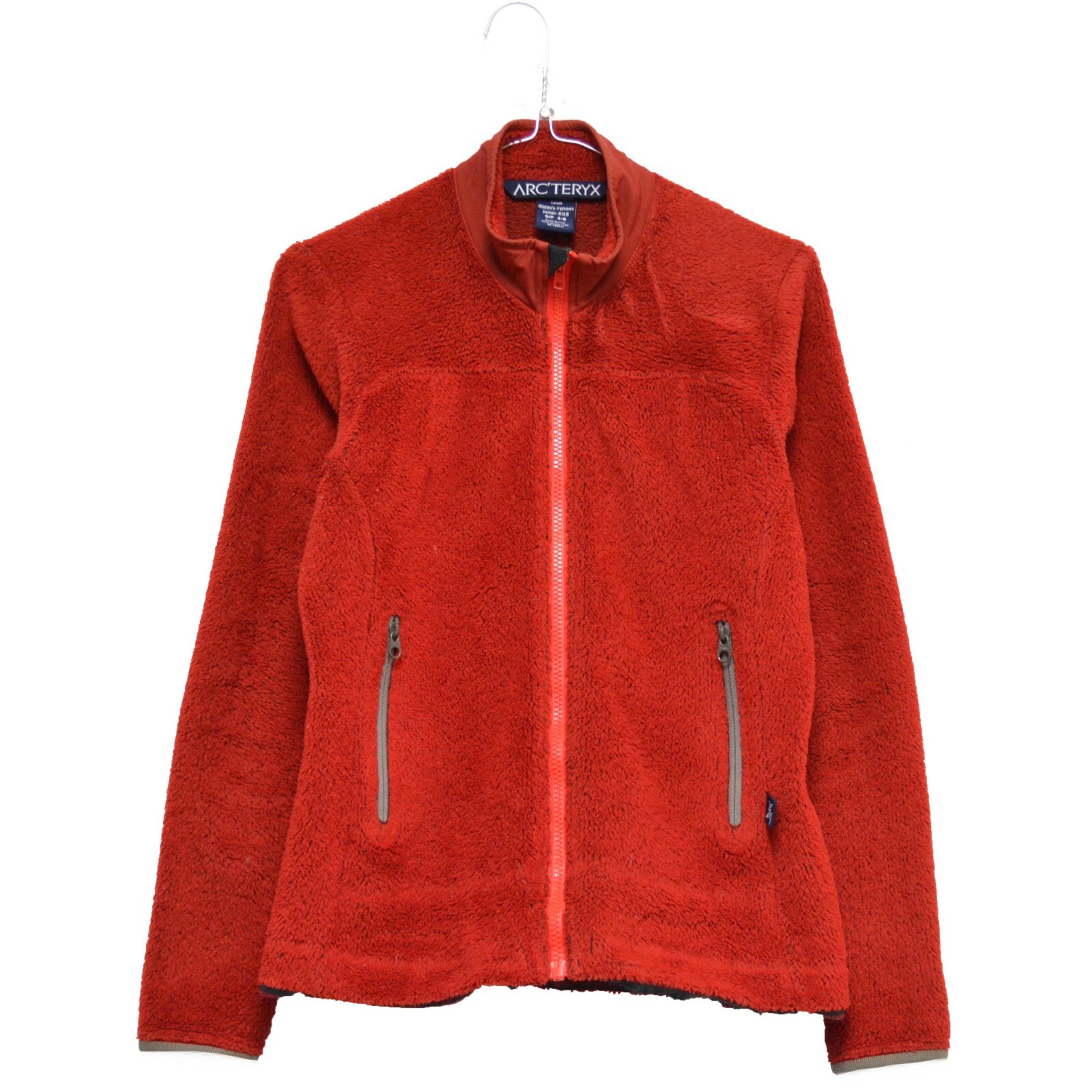 Giacca Vintage Arc'teryx Donna Polartec Pile Rosso Taglia S Made in Canada