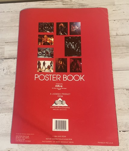 Libro Poster Vintage Fila Pattino Gigante 1989 8 Strappi 17" x 11,5" Intatto Originale - Foto 11 di 11