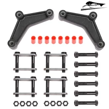 Heavy Duty Steel Tandem Trailer Axle Shackle Kit for Double Eye Spring