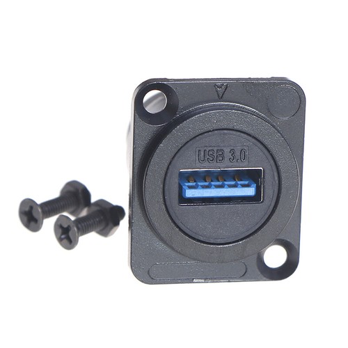 D type Metal USB Socket Double Pass Connector USB 3.0 Connector Panel MountiBdn - Afbeelding 7 van 10