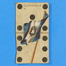 T177 Guatemala Sweet Caporal National Flag Nation Series On Dominoes Circa 1901