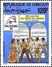 Timbre Philexfrance Djibouti PA247 ** (77135DN)
