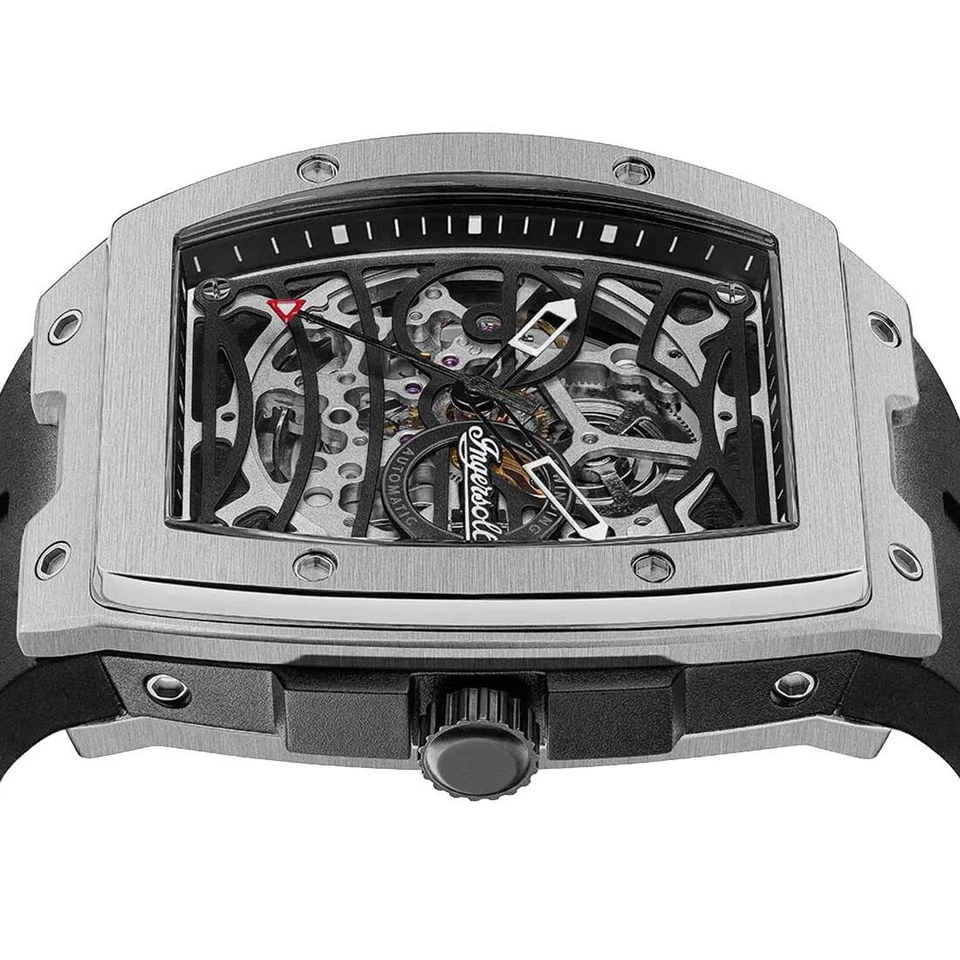 Ingersoll The Challenger Automatic 44.6mm Skeleton Stainless Steel Watch I12301 - image 4 of 4